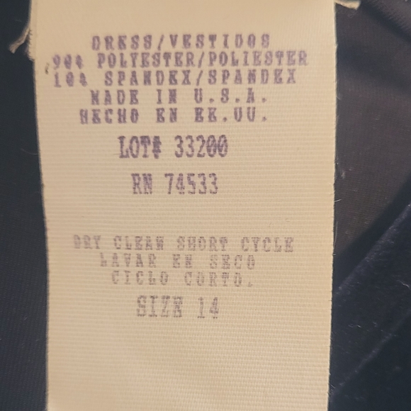 VTG 90s Velvet Dress - Picture 6 of 6